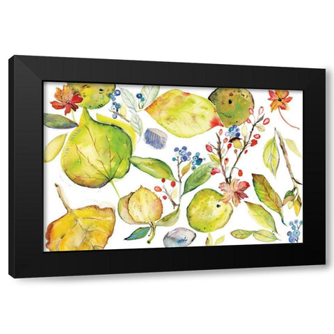 Harvest Rush III Black Modern Wood Framed Art Print by Rice, Kristy