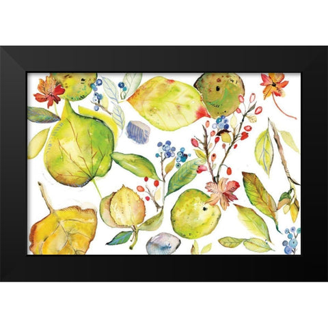 Harvest Rush III Black Modern Wood Framed Art Print by Rice, Kristy