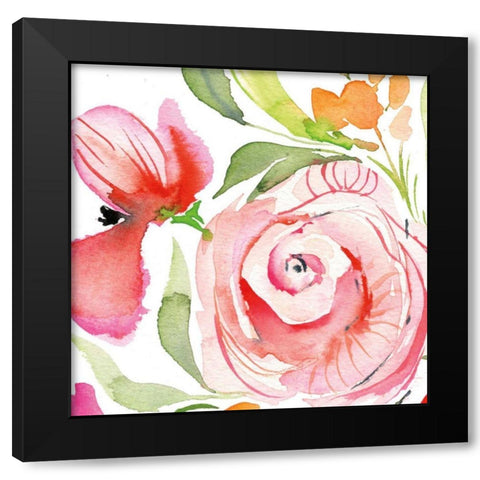 Bloom to Remember IV Black Modern Wood Framed Art Print by Rice, Kristy