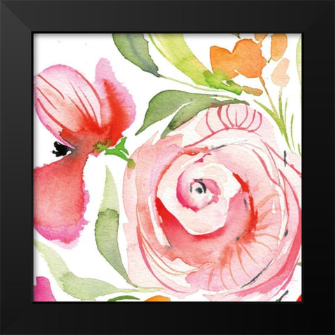 Bloom to Remember IV Black Modern Wood Framed Art Print by Rice, Kristy