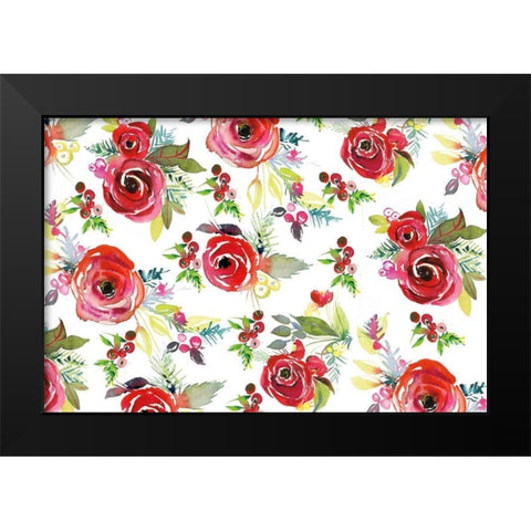 Scarlett O Christmas VII Black Modern Wood Framed Art Print by Rice, Kristy