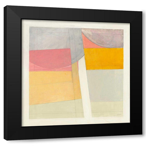 Sunny Side Up Black Modern Wood Framed Art Print by Schick, Mike