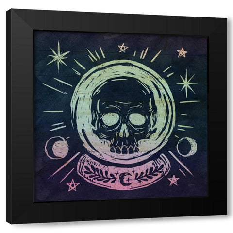 Mystical Halloween Jewel III Black Modern Wood Framed Art Print with Double Matting by Urban, Mary