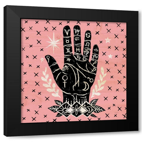 Mystical Halloween Pink I Black Modern Wood Framed Art Print with Double Matting by Urban, Mary