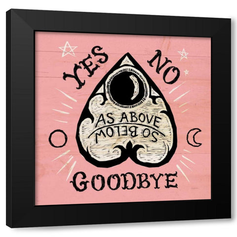 Mystical Halloween Pink II Black Modern Wood Framed Art Print with Double Matting by Urban, Mary