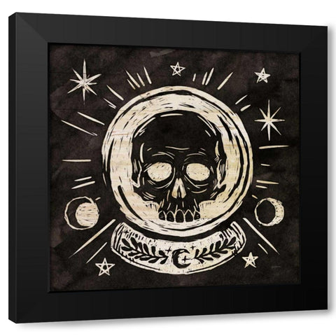 Mystical Halloween Wood III Black Modern Wood Framed Art Print with Double Matting by Urban, Mary