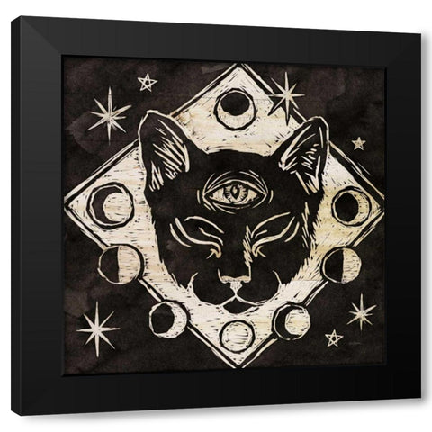 Mystical Halloween Wood IV Black Modern Wood Framed Art Print by Urban, Mary