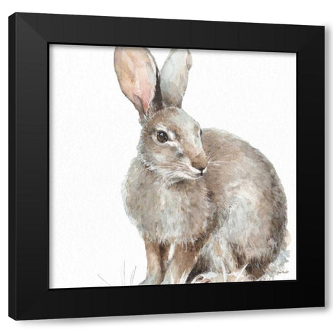 Forest Friends II Black Modern Wood Framed Art Print by Audit, Lisa