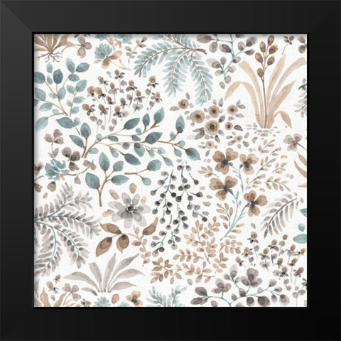 Forest Friends Step 02B Black Modern Wood Framed Art Print by Audit, Lisa