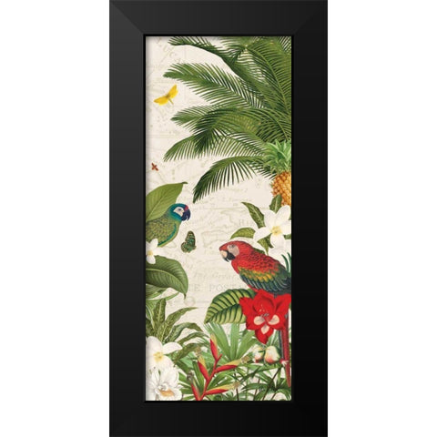 Parrot Paradise VII Black Modern Wood Framed Art Print by Pertiet, Katie