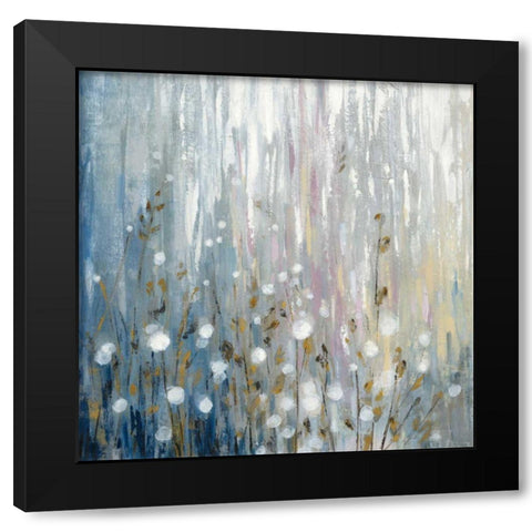 January Branches Black Modern Wood Framed Art Print with Double Matting by Vassileva, Silvia