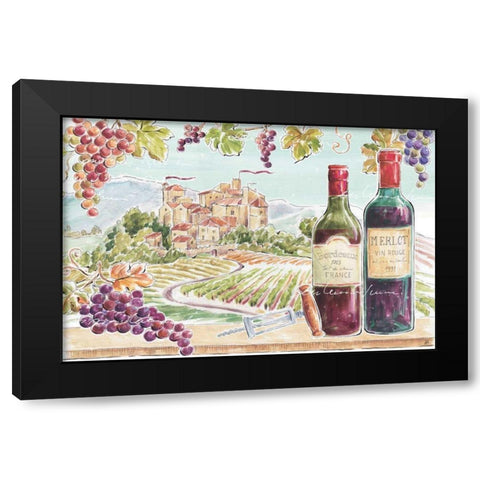 Wine Country II Black Modern Wood Framed Art Print by Brissonnet, Daphne