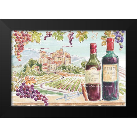 Wine Country II Black Modern Wood Framed Art Print by Brissonnet, Daphne