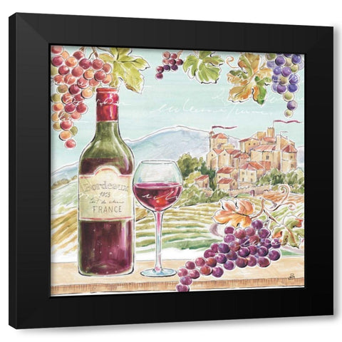 Wine Country III Black Modern Wood Framed Art Print with Double Matting by Brissonnet, Daphne