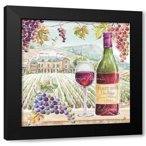 Wine Country IV Black Modern Wood Framed Art Print by Brissonnet, Daphne