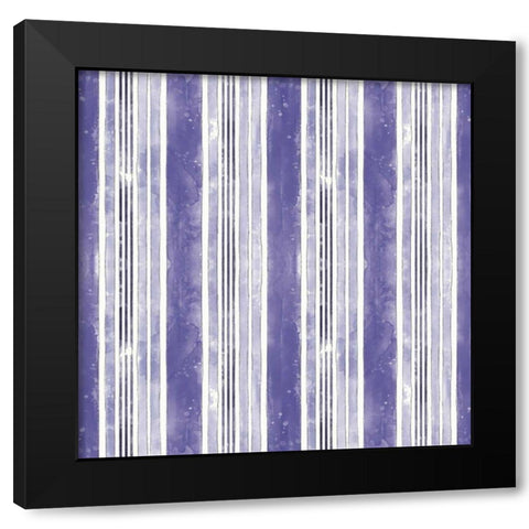 Botanical Blue Step 05 Black Modern Wood Framed Art Print by Pertiet, Katie