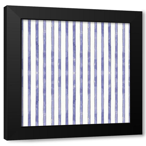 Botanical Blue Step 06 Black Modern Wood Framed Art Print by Pertiet, Katie