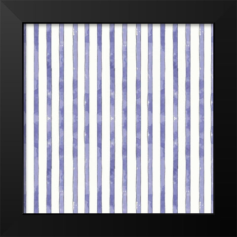 Botanical Blue Step 06 Black Modern Wood Framed Art Print by Pertiet, Katie