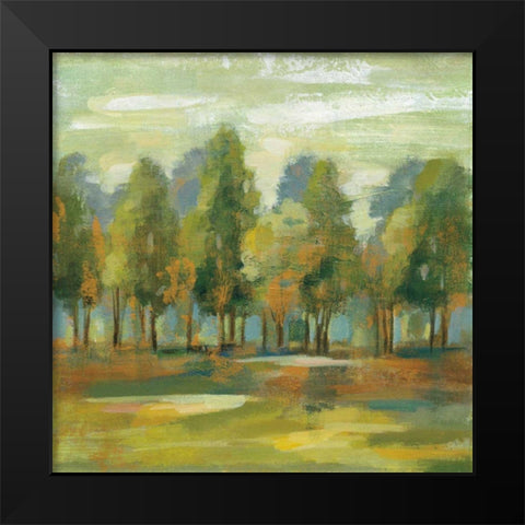 Forest I Black Modern Wood Framed Art Print by Vassileva, Silvia
