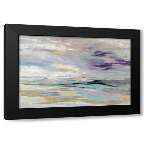 Sea and Sky Black Modern Wood Framed Art Print with Double Matting by Vassileva, Silvia