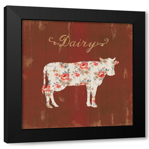 Farm Patchwork IX Black Modern Wood Framed Art Print by Nai, Danhui