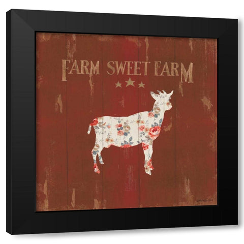 Farm Patchwork XI Black Modern Wood Framed Art Print by Nai, Danhui
