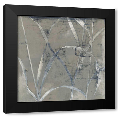 In the Garden II Gray Black Modern Wood Framed Art Print with Double Matting by Lovell, Kathrine