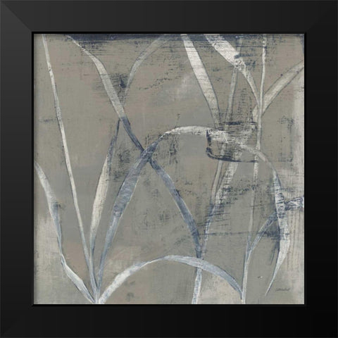 In the Garden II Gray Black Modern Wood Framed Art Print by Lovell, Kathrine