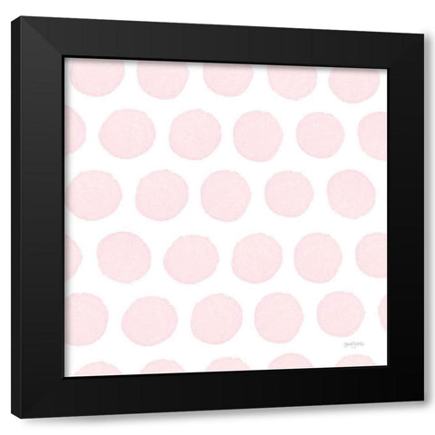 Girl Power Pattern VIIA Black Modern Wood Framed Art Print with Double Matting by Jackson, Jenaya