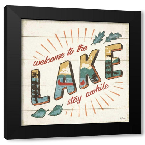 Vintage Lake II Black Modern Wood Framed Art Print by Penner, Janelle