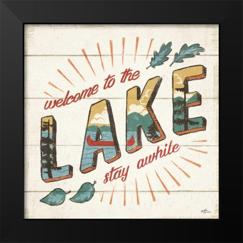 Vintage Lake II Black Modern Wood Framed Art Print by Penner, Janelle