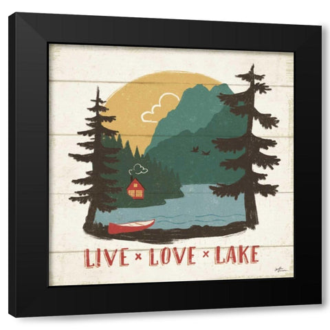 Vintage Lake VII Black Modern Wood Framed Art Print by Penner, Janelle