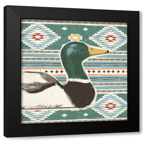 Vintage Lake VIII Black Modern Wood Framed Art Print with Double Matting by Penner, Janelle