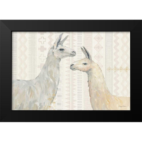 Llama Land I Black Modern Wood Framed Art Print by Tillmon, Avery