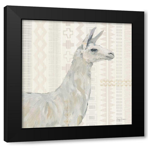 Llama Land II Black Modern Wood Framed Art Print by Tillmon, Avery