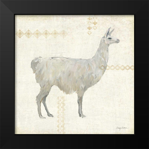 Llama Land V Black Modern Wood Framed Art Print by Tillmon, Avery