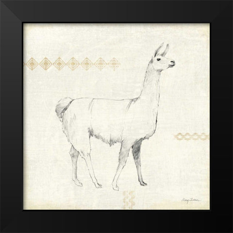 Llama Land VII Black Modern Wood Framed Art Print by Tillmon, Avery