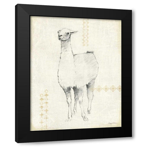 Llama Land XII Black Modern Wood Framed Art Print with Double Matting by Tillmon, Avery