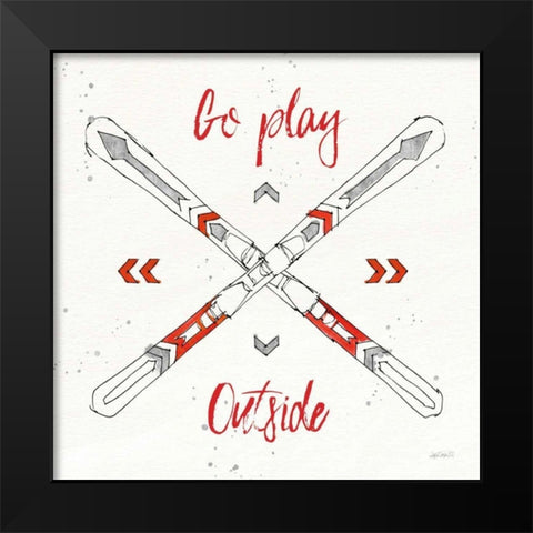 Winter Fashion X Black Modern Wood Framed Art Print by Tavoletti, Anne