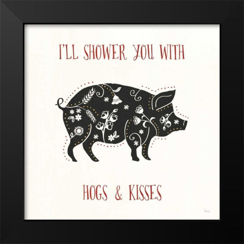 Otomi Farm II Black Modern Wood Framed Art Print by Charron, Veronique