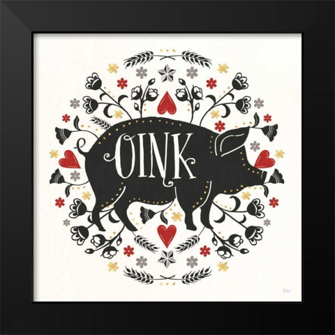 Otomi Farm VI Black Modern Wood Framed Art Print by Charron, Veronique