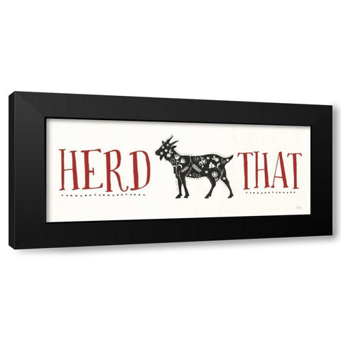 Otomi Farm XI Black Modern Wood Framed Art Print with Double Matting by Charron, Veronique