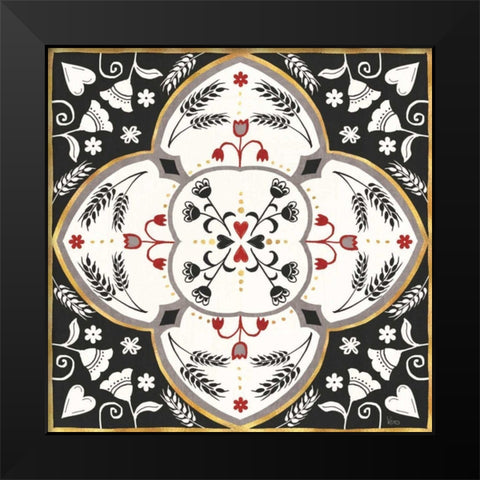 Otomi Farm XII Black Modern Wood Framed Art Print by Charron, Veronique