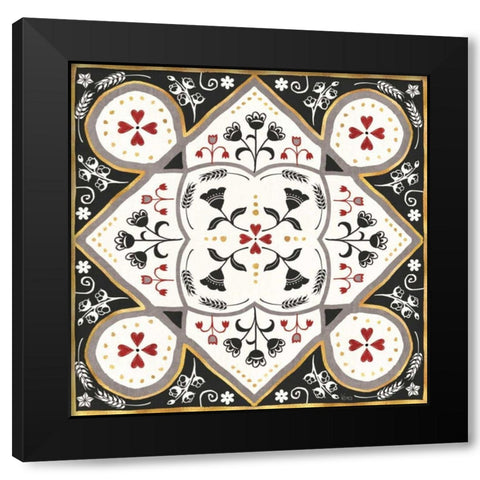 Otomi Farm XIII Black Modern Wood Framed Art Print with Double Matting by Charron, Veronique