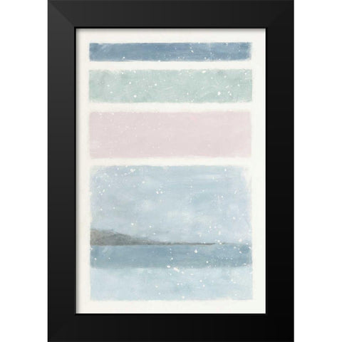 Layers Black Modern Wood Framed Art Print by Hershey, Moira