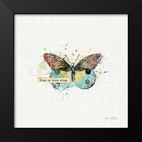 Thoughtful Butterflies III Black Modern Wood Framed Art Print by Pertiet, Katie