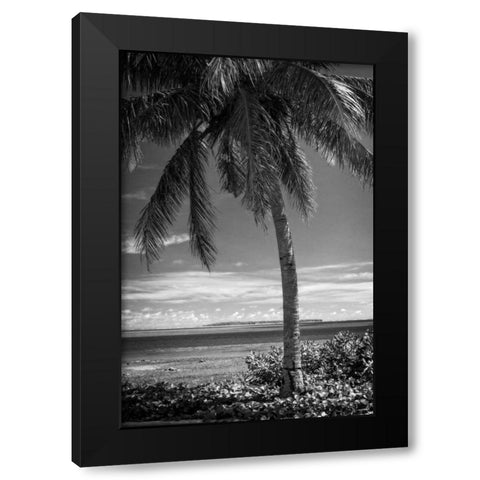 Ocean View Black Modern Wood Framed Art Print with Double Matting by Van Swearingen, Debra