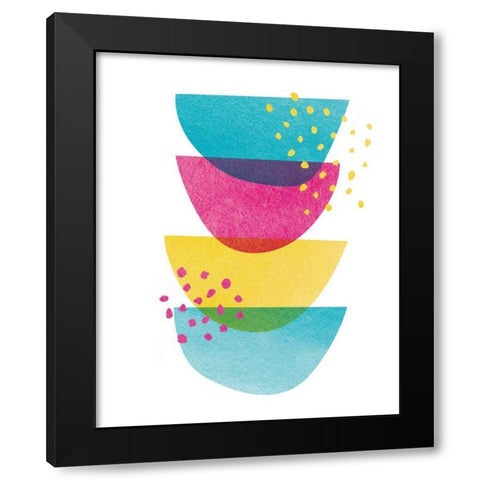 Balance III Black Modern Wood Framed Art Print with Double Matting by Hershey, Moira