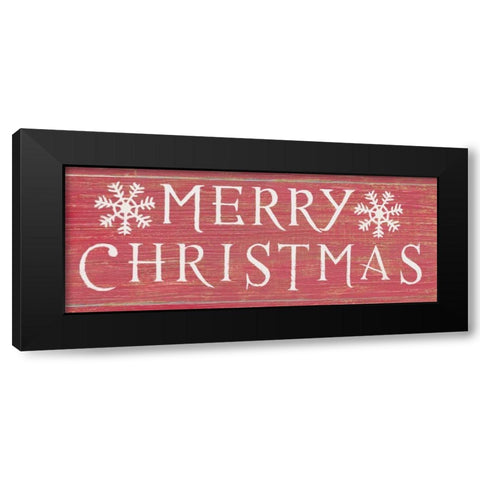 Christmas Affinity III Red Black Modern Wood Framed Art Print with Double Matting by Wiens, James