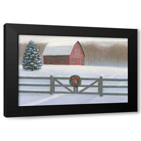 Christmas Affinity VI Black Modern Wood Framed Art Print with Double Matting by Wiens, James